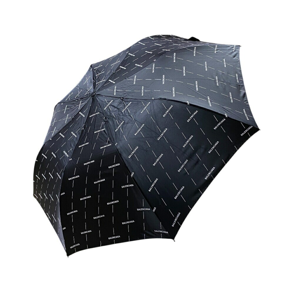 BALENCIAGA folding umbrella, black.